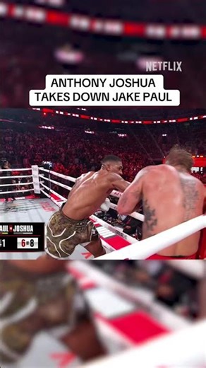 THE REF HAS SEEN ENOUGH!!! ANTHONY JOSHUA GETS THE KO AGAINST JAKE PAUL IN ROUND 6! #JakeJoshua