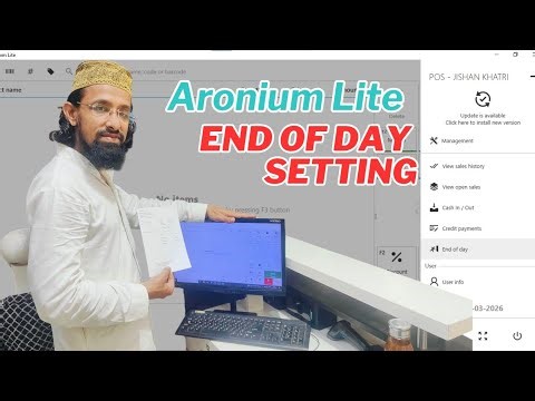 How to close register in Aronium| End of Day Future in Aronium lite Life Time Free Billing Software