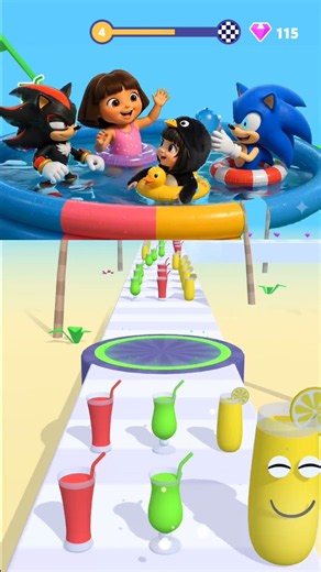 🌟 WOAH! Sonic's🤩 friends are having a pool party! #animatedstory #sonic