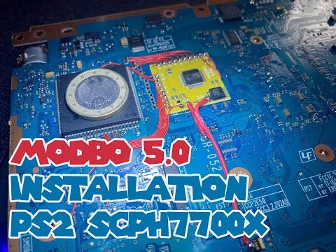 PS2 Slim SCPH77xxx (SCPH77004) v15 - Modbo 4.0/5.0 - modchip installation