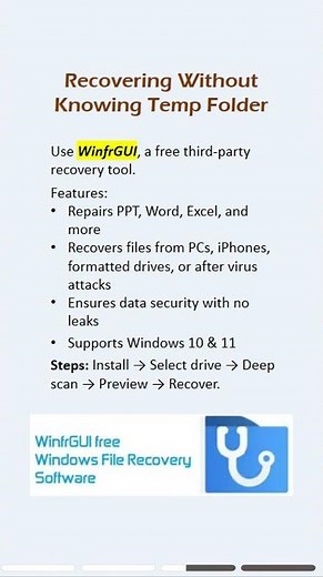 Learn how to recover unsaved PowerPoint files easily #powerpoint #recovery