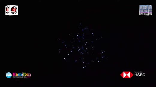 Drone Show! If you missed the Bermuda themed Drone Show at this evening's Christmas Boat Parade, here is it again. This was extracted from the full stream: fb.com/bernews/videos/1010844360761369 | Bernews.com