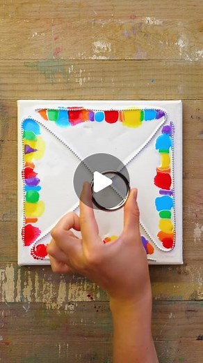 5-Minute Crafts | Chain pull painting technique! #5minutecrafts #paintingtechnique #chainpullpainting #artoftheday | Instagram