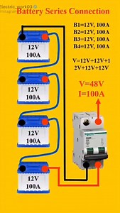 Battery series wiring connection kasa kran ⚡️ 💡 Like follow plz 🙏 ❤️ . #electric_work03 . #explore #explorepage #electrical #battery #series #wiring #connection #electric #electrician #light #instagram #instagood #instagramreels #viral #trending #trendingreels | electric_work03