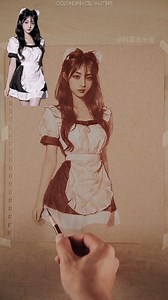 In this masterful colored pencil artwork, Archimedes brings a cosplay character to life with exquisite attention to costume detail and facial expression. The elegance of the pose, the subtle shading on toned paper, and the confident linework all reveal the artist’s technical prowess and deep sensitivity to form and texture. Each stroke celebrates the balance of realism and stylization, creating a portrait that is not just accurate but soulful—bridging fantasy with fine art. Artist: Archimedes (D