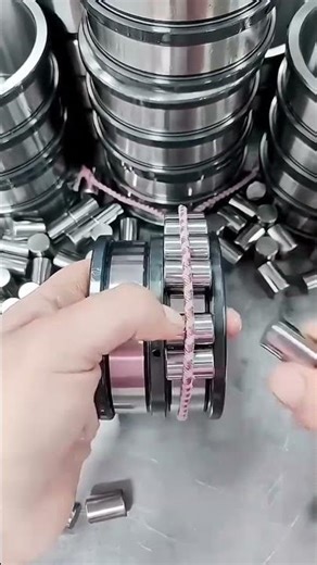 Manual assembly process of alloy steel bearing rollers #shortvideo