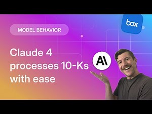 Exploring Box AI API with Claude 4: Code generation, 10-Ks, and lab reports | Model Behavior