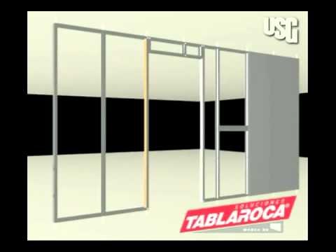 TABLAROCA Instalar muros de TABLAROCA