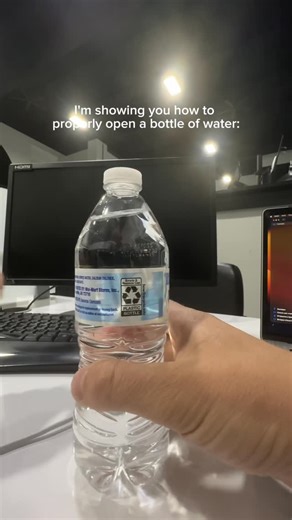 Anatoly Vysocky on Instagram: "the correct way to open a bottle of water"