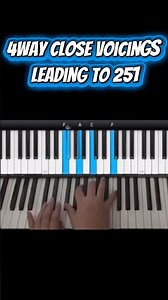 4Way Close Voicings Leading to 251 in C#
