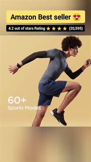 Amazfit Bip U Smart Watch, SpO2 & Stress Monitor, 1.43 inch (3.6 cm) HD Color Display,