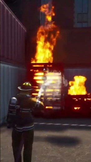 Fire fighting Sim tutorial putting out fire