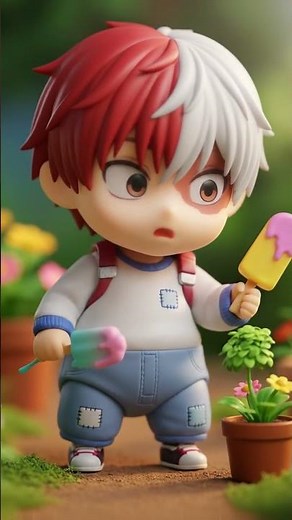 Cute Baby Shoto Todoroki | Chibi Hero Gardening | AI Art #myheroacademia #shorts #todoroki
