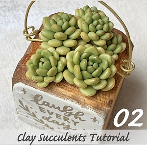 Beginner Clay Succulents Tutorial 02 - Etsy UK