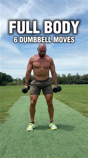 🔥Full Body Dumbbell Workout at Home | Build Muscle + Burn Fat