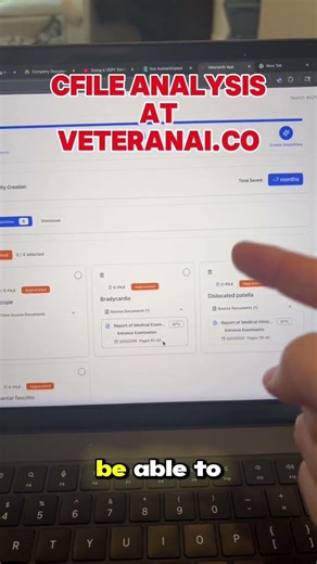 Spoon feed the VA the information they need to approve your vet claims with Veteran Ai Cfile