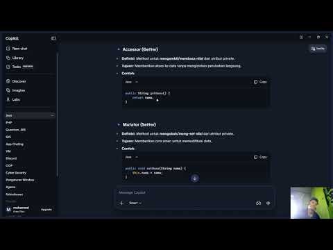 Penjelasan dan Tutorial tentang constructor, Mutator dan Accessor Method