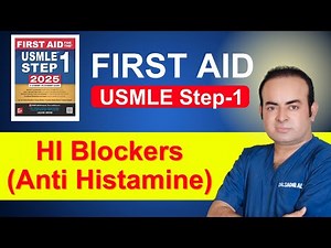 First Aid USMLE Step 1 | H₁ Blockers (Antihistamines) Explained | Pharmacology Rapid Review