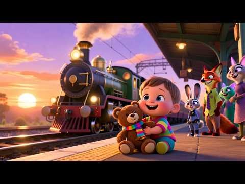 Baby’s Happy Train Ride 🚂 | Fun Learning & Play for Kids | Toddler Adventure Video