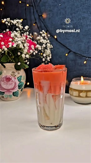 Learn How to Make This Beautiful Ice Tangerine Candle 🍊 🧡 🕯️ #diy #handmade #candle #drink #orange