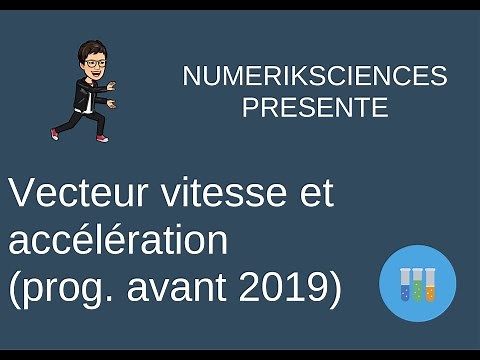 tracer vecteur vitesse et acceleration