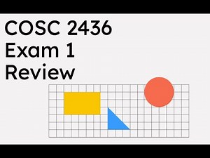 COSC 2436 Data Structures Exam 1 Review