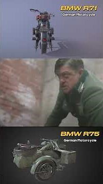 Raging German BMW R71 Motorcycle VS Soviet Ural Motorcycle World War 2
