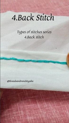 How to sew back stitch | Strongest hand stitch ever!!