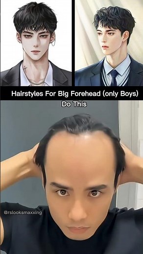 Hairstyles For Big Forehead (Boys)#looksmaxxing#hairstyle#hair #hairtutorial#haircare#hairgrowth
