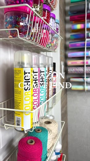 Maximize your small craft space and keep your supplies organized with the help of a door pantry organizer! I can now keep a portion of my craft supplies in one place without them taking up any extra space. Highly recommend this game-changing solution for all of your crafting needs! 🤩🙌🏼 #amazon #amazonfinds #casatiktok #tiktokpartner #craftroom #organization #musthave #diy #cricut #craftersoftiktok