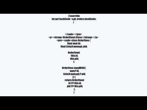 videoFlutter/Dart Data Class