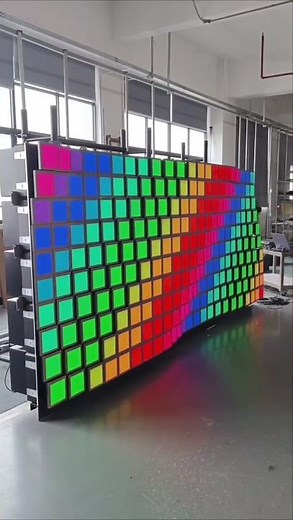 3D Kinetic LED Video Wall Display| Wave Mechanical LED Screen | Adhaiwell