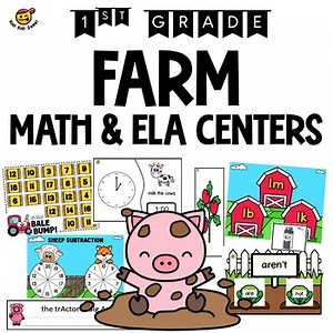 Farm 1st Grade Math and ELA Centers