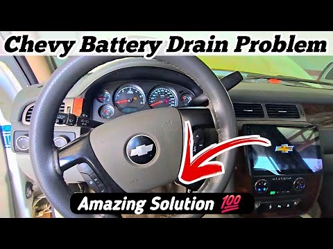 Easy FIX for Chevy Battery Drain Problem in 5 Minutes || Amazing method