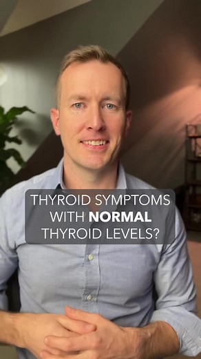🔍 If you go to the doctor with low thyroid symptoms (low energy, difficulty losing weight, brain fog, maybe thinning hair, maybe constipation, maybe dry skin, maybe being cold all the time), the conventional algorithm is to run a TSH test.✌️ There are two super common scenarios (whether your thyroid IS fine, or your thyroid ISN’T fine). There are plenty of other scenarios, but the following are two common ones. Those symptoms may not be related to your thyroid at all.1️⃣ “Normal” labs. In this 