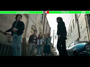 Jonathan vs Steve Alley Fight with healthbars Stranger Things