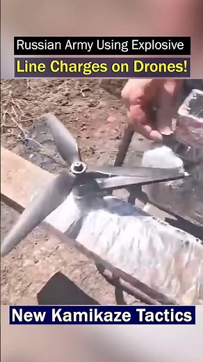 Russian Army Using Explosive Line Charges on FPV Drones!