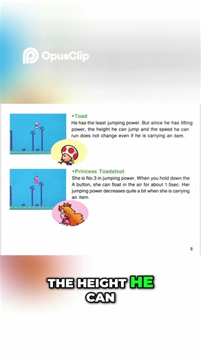 Toad's Ultimate Power Jumping & Speed Explained #shorts #toad