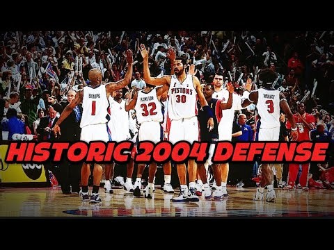 THE HISTORIC DEFENSIVE 2004 DETROIT PISTONS