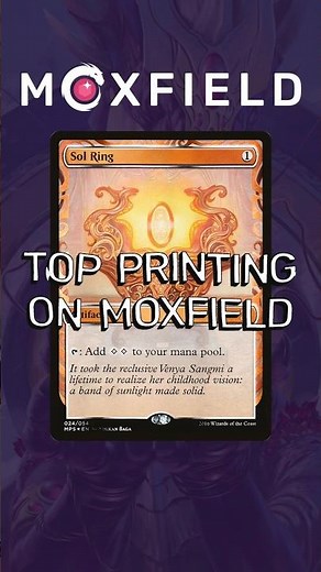 Which version of Sol Ring is the most used in Moxfield decks? #mtg #mtgcommunity