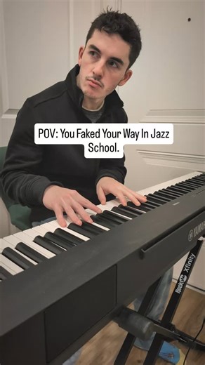 Daniel Hosny on Instagram: "Bonus points for not looking at the piano. #music #piano #jazz #improvisation #faking"