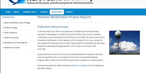 NOAA Weather Modification Project Reports