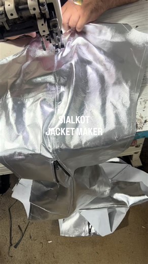 Bespoke Metallic Silver Biker Jackets Tailored in Sialkot