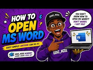 How to Open Microsoft Word (Step-by-Step Tutorial for Beginners) | Windows 10 & 11