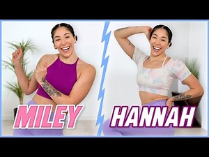 MILEY CYRUS vs HANNAH MONTANA WALKING WORKOUT (1,500 Steps)