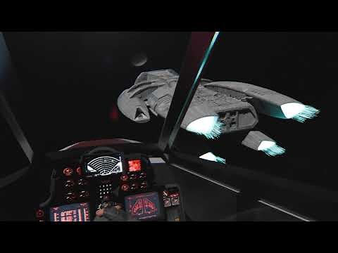 Viper Flyby!! of Battlestar Galactica - Cockpit POV