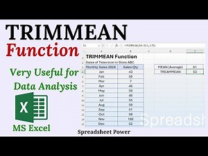 TRIMMEAN Function in Excel