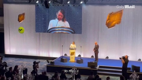 Anna Maxwell Martin admits she's 'hammered' as she accepts award