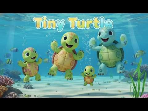 Baby Turtle Chomp Chomp Song 🐢 | Cute Turtle Dance Song for Kids & Toddlers