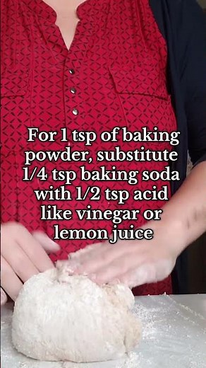 If you need a substitute for baking powder, here it is! #snap #baking #substitute #bakingpowder